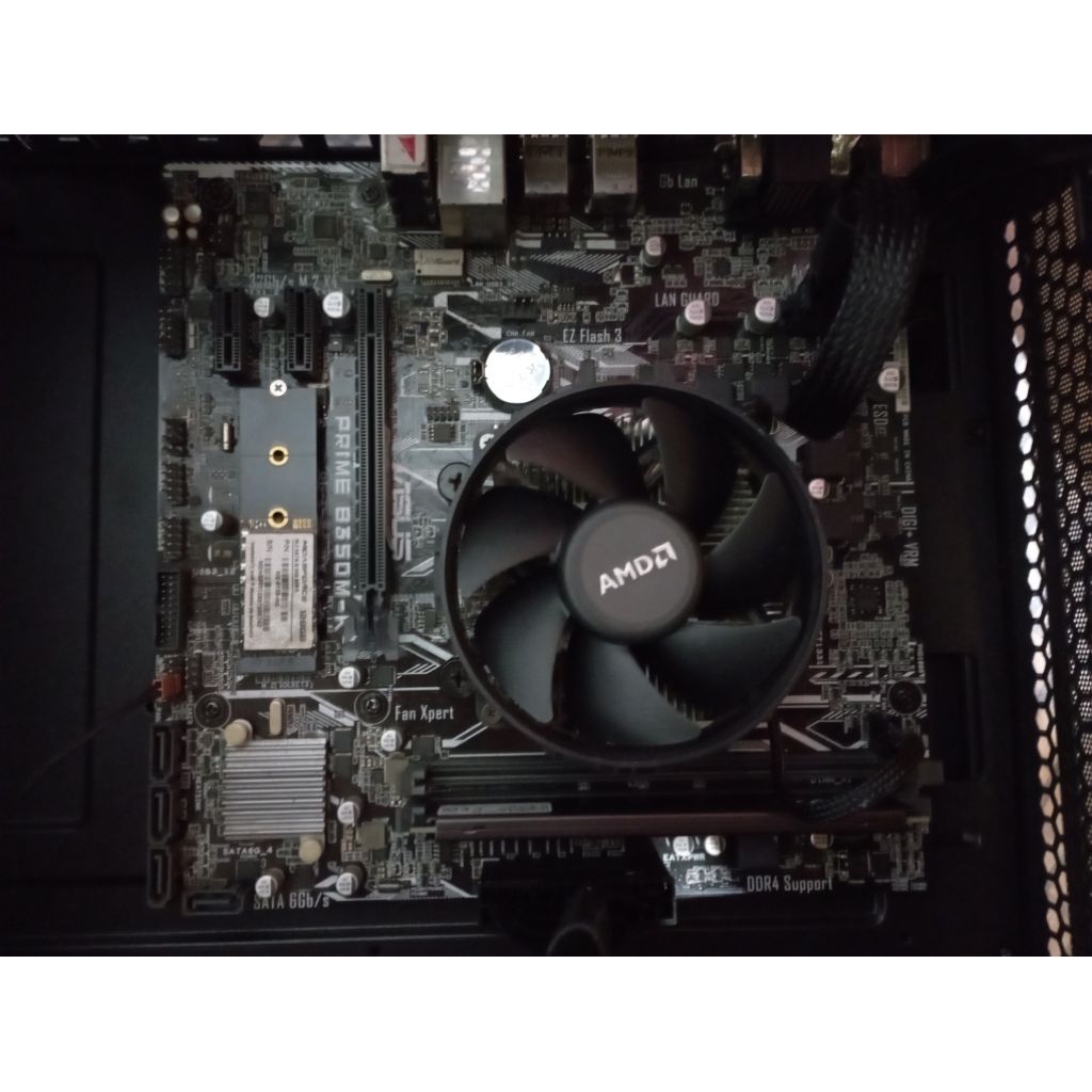 Paketan Motherboard AM4 Asus Prime B350M-K dan Processor AMD A10 9700