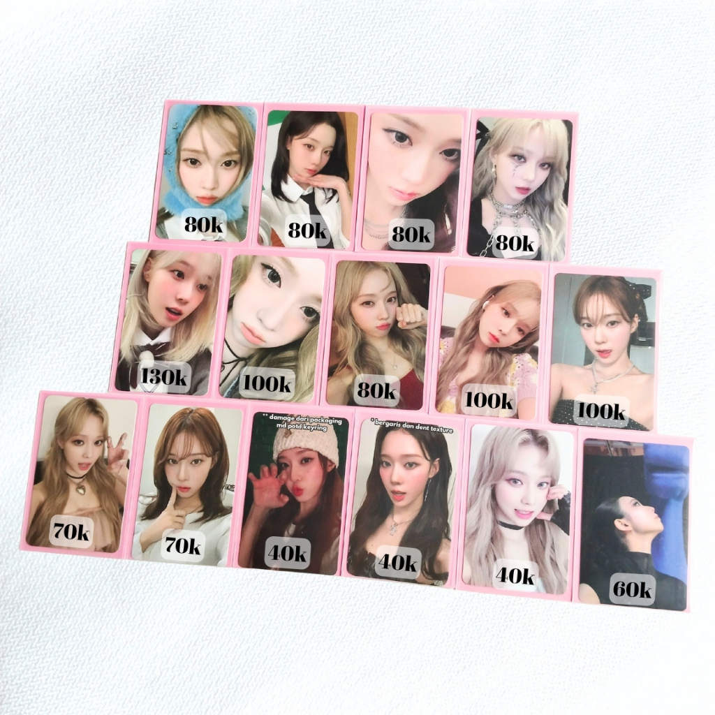 (ready) photocard pc aespa winter karina sg25 photopack girls digipack us exclusive tc aespa week ri