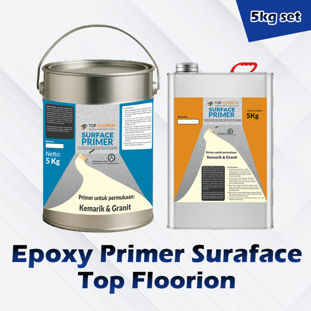 Cat Primer Epoxy Lantai Primer Surface Top Floorion (5kg)