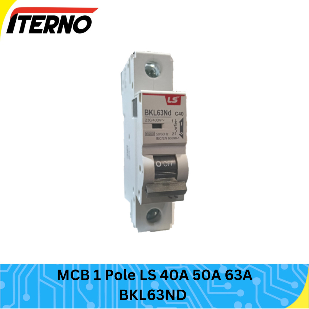 MCB LS 1P 40A 50A 63A 6kA BKL63Nd