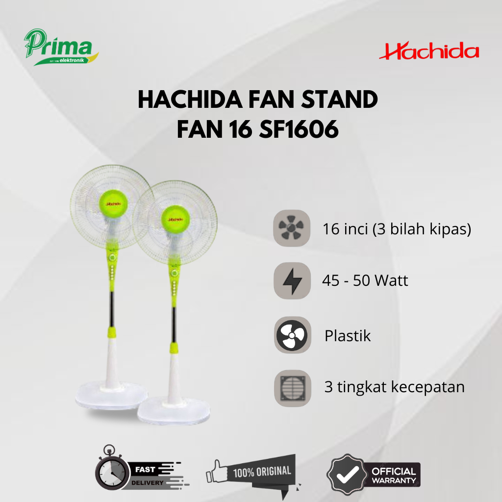 HACHIDA SF1606 16 INCH KIPAS ANGIN BERDIRI NEW