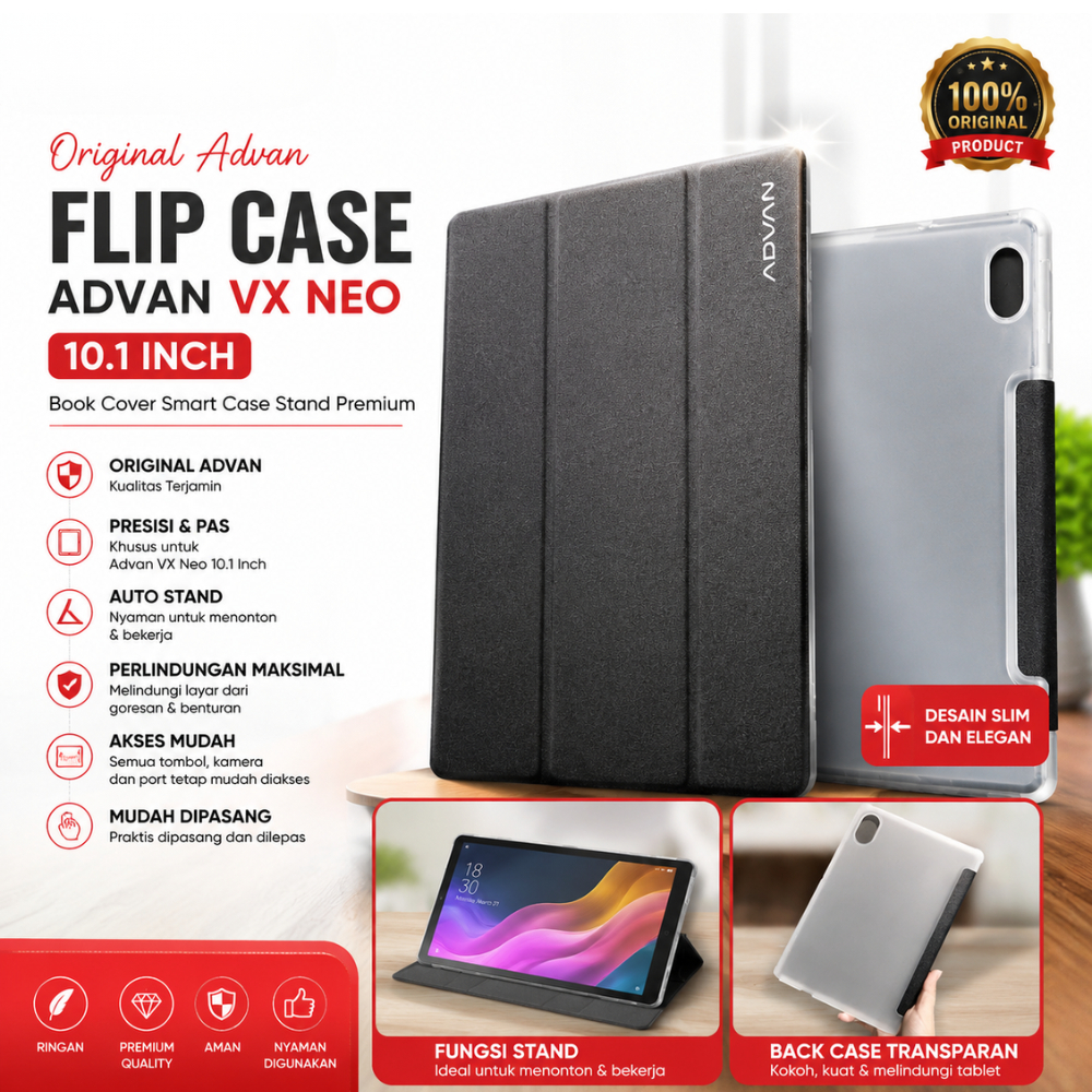 Flip Case Tablet Advan VX Neo 10,1 inch Original / flip case cover Advan vx neo