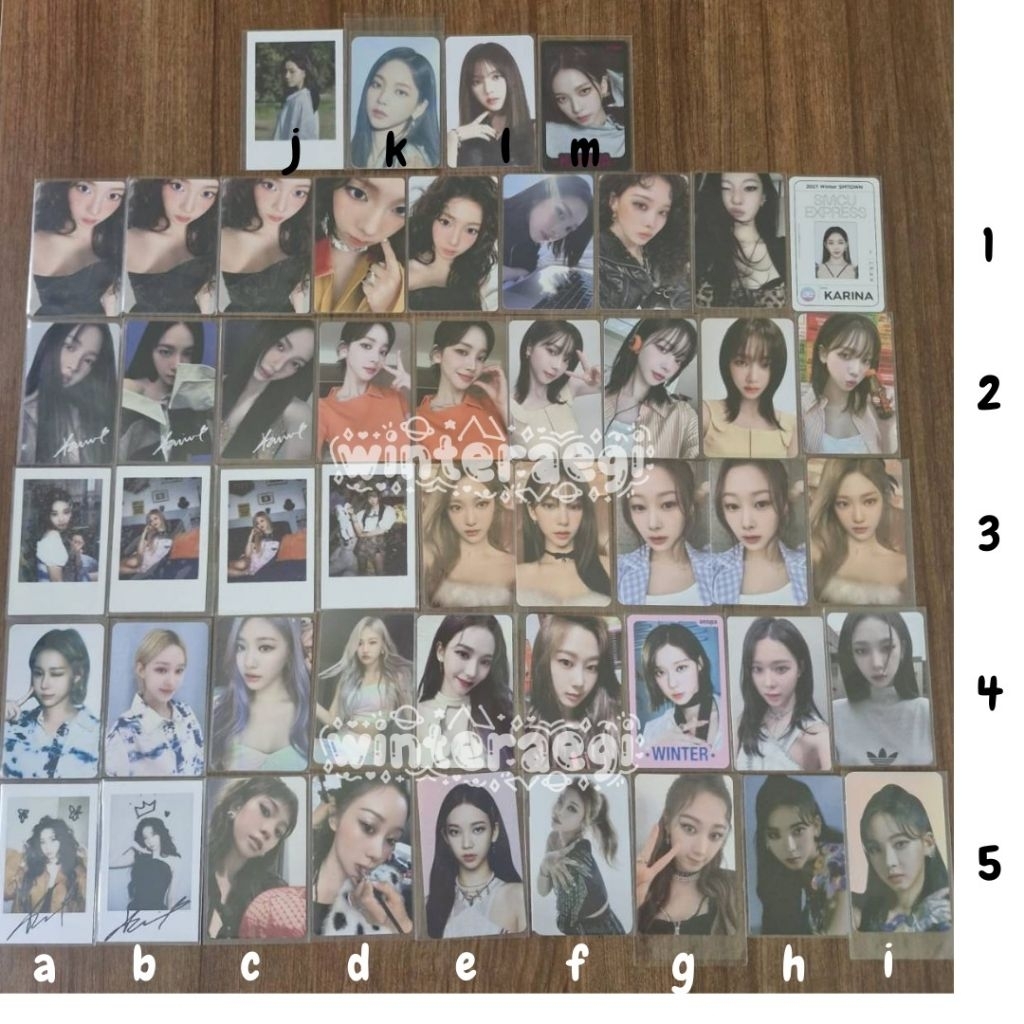 CLEARANCE SALE AESPA RICH MAN DIRTY WORK SPICY KMS BLACK MAMBA SAVAGE PHOTOCARD