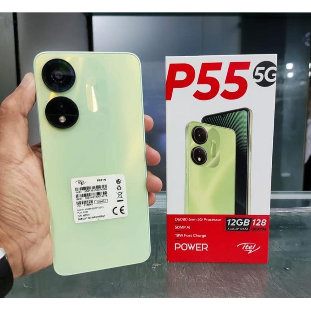 iTEL P55 (5G) RAM 6/128GB SECOND MULUS ORIGINAL KUALITAS SUPER ISTIMEWA