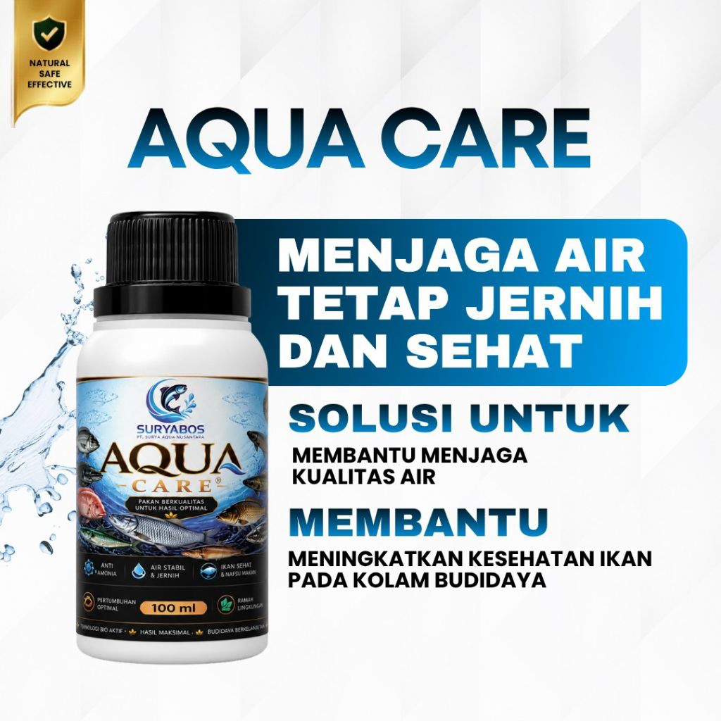 AQUACARE - Probiotik Kolam Probiotik Ikan Probiotik Tambak Penurun Nitrit Kolam Probiotik Bioaktif P
