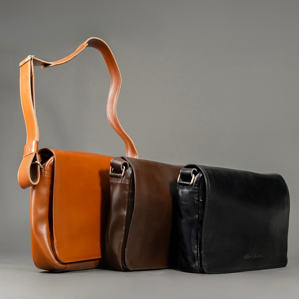 Messenger Bag Kulit Asli ACHILLES - Kenes Leather