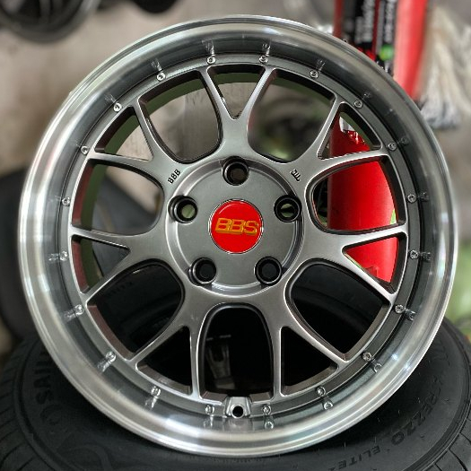Velg Mobil Material Alloy Ring 16 Rep.BBS LM R16 Pcd 5X114.3 lebar 7 et 42 Warna  Hyper Black