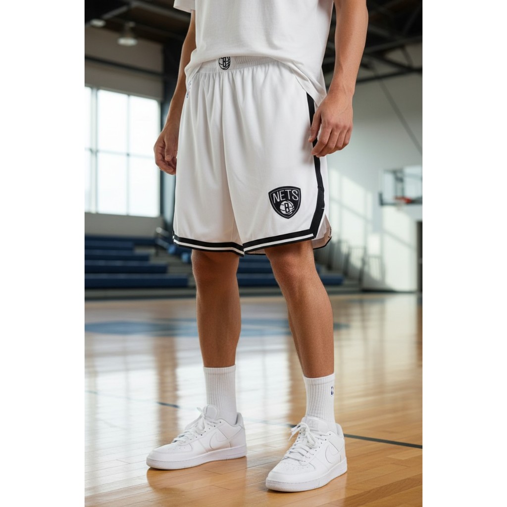 CELANA OLAHRAGA BASKET HEATPRESS BROOKLYN NETS PUTIH 22/23
