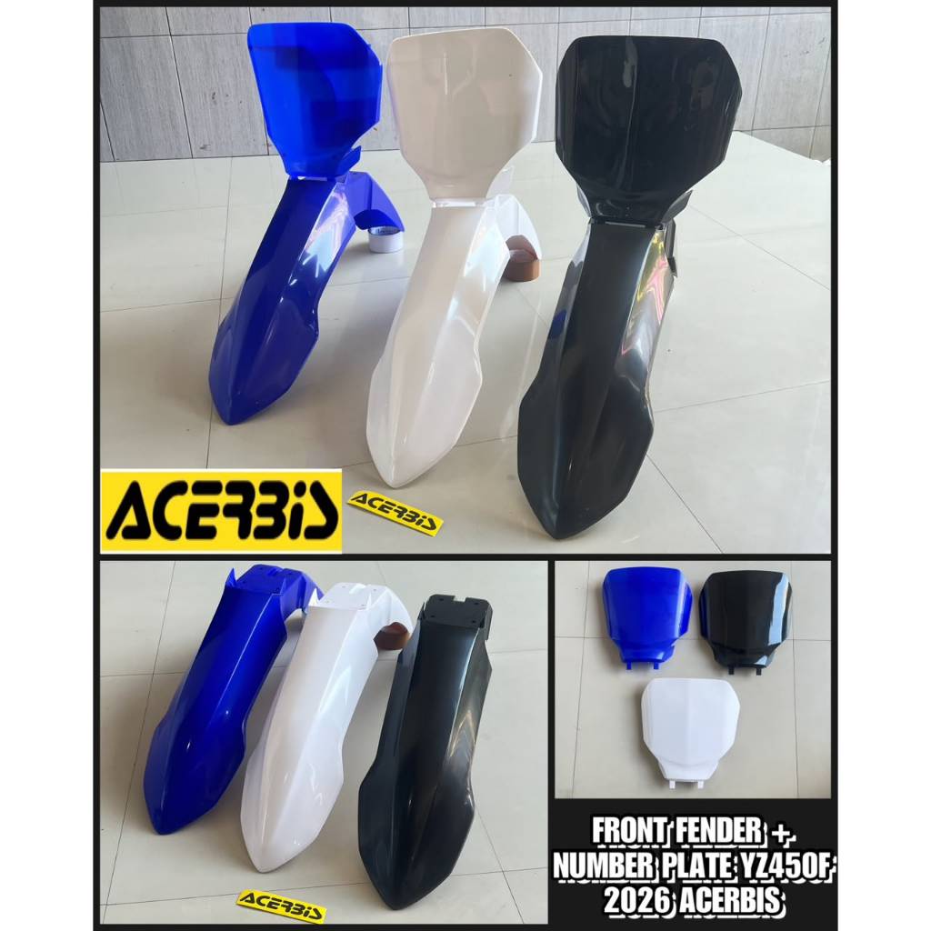 Spakbor papan nomer model YZ 4tak 2026 acerbis spakbor papan yz acerbis 2026