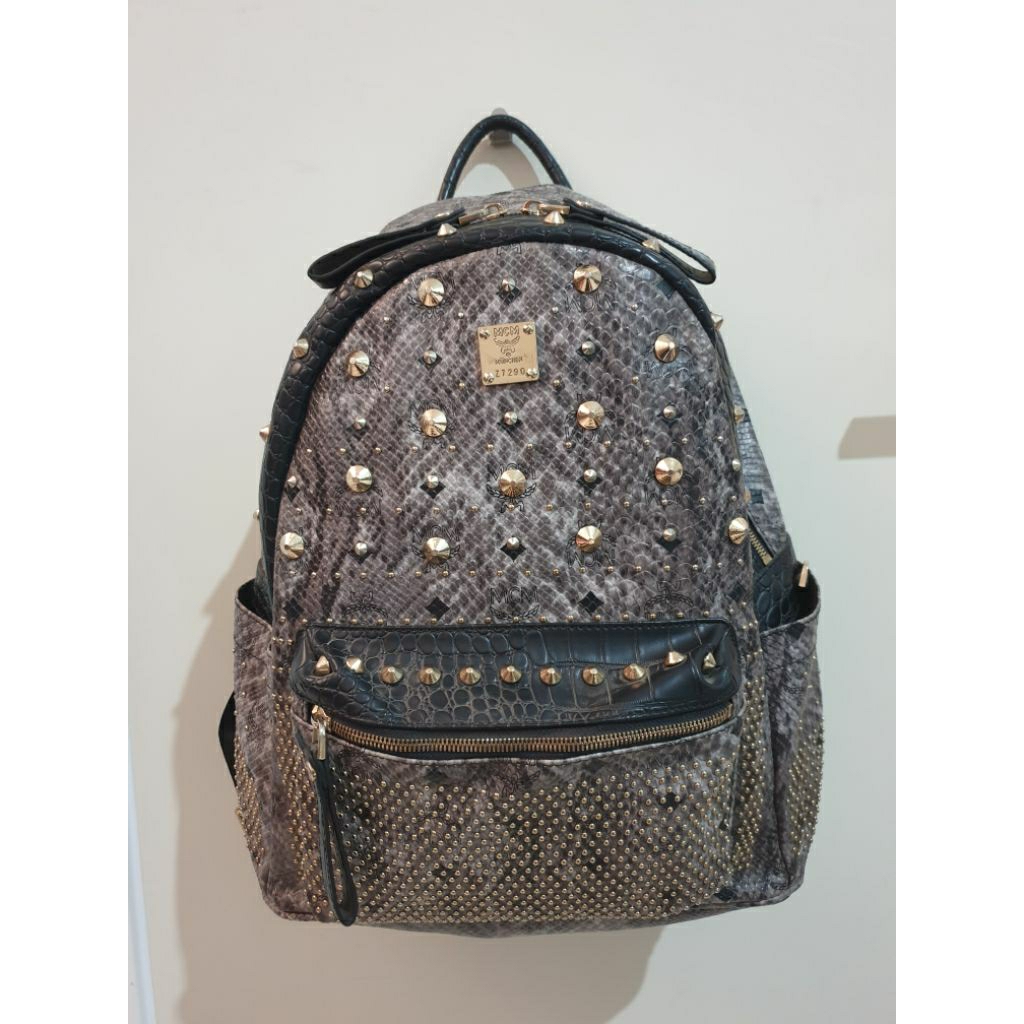 Tas Ransel MCM kulit asli