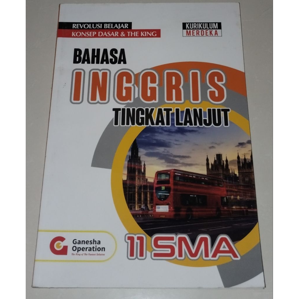 {Preloved} BUKU BAHASA INGGRIS TINGKAT LANJUT GO 11SMA PERSIAPAN UTBK, TKA REVOLUSI BELAJAR KURIKULU