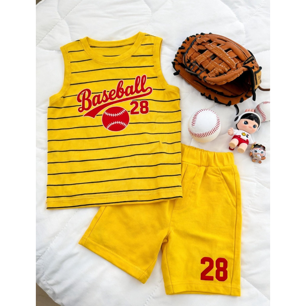 Baju anak BaseBall Baju Anak Laki-laki Kutung