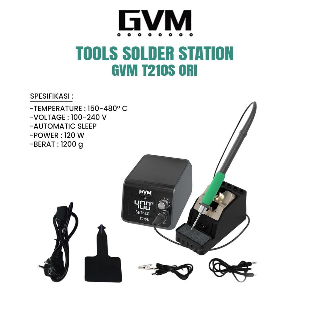 SOLDER STATION GVM T210S / T12-XS ORIGINAL GVM