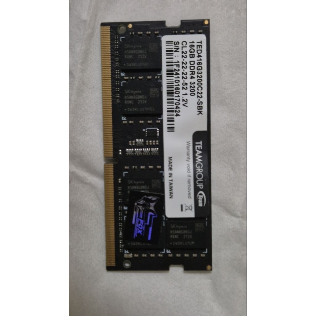Ram 16 GB DDR4 3200 Teamgroup