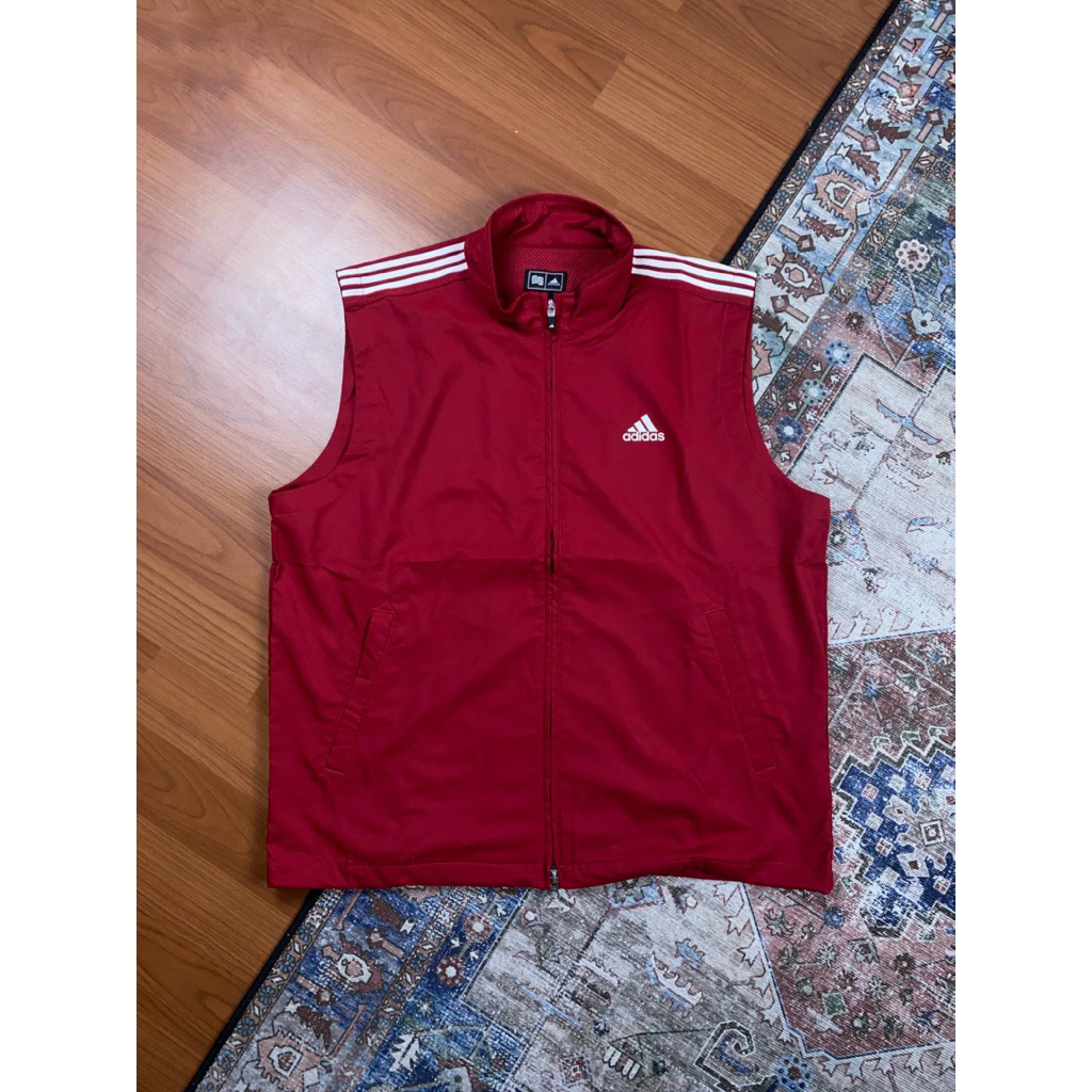 Vest Jacket Merah "ADIDAS" Second Original (Like New)