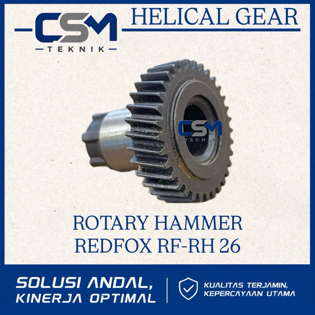 HELICAL GEAR ROTARY HAMMER REDFOX RF-RH 26 GEAR BEARING GOYANG BOR BOBOK REDFOX RF RH 26