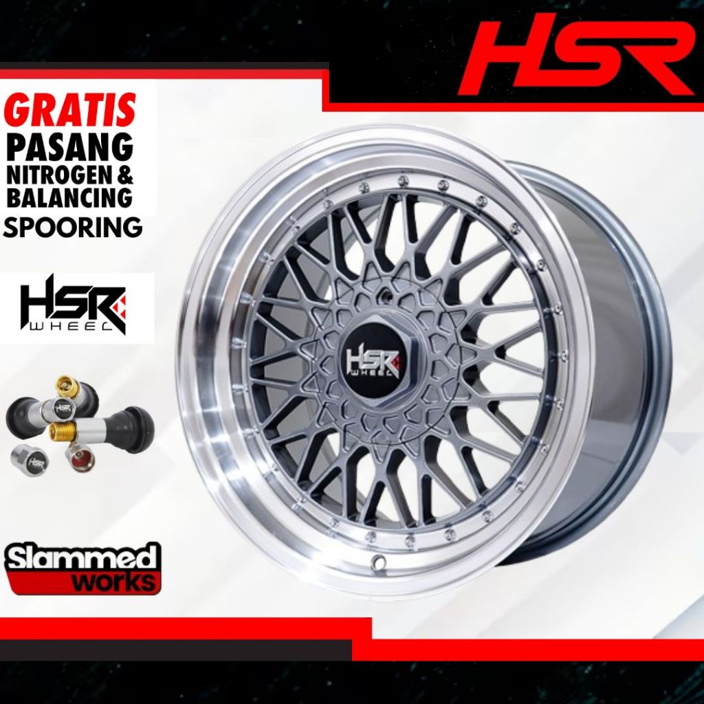 VELG MOBIL BBS RING 16 PCD 4X100/114.3 LEBAR 75/85 GREY POLISH