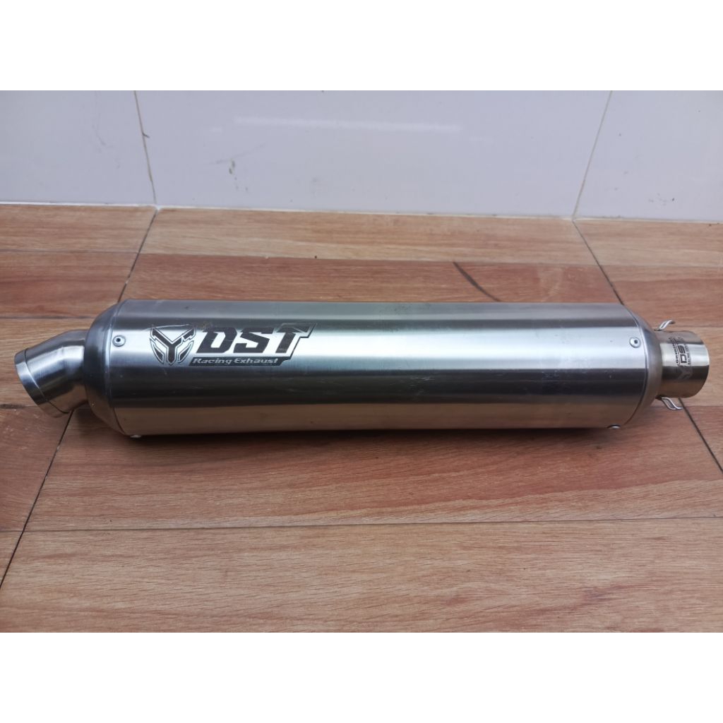 Knalpot racing original DST Racing inlet 50mm,silincer only knalpot racing