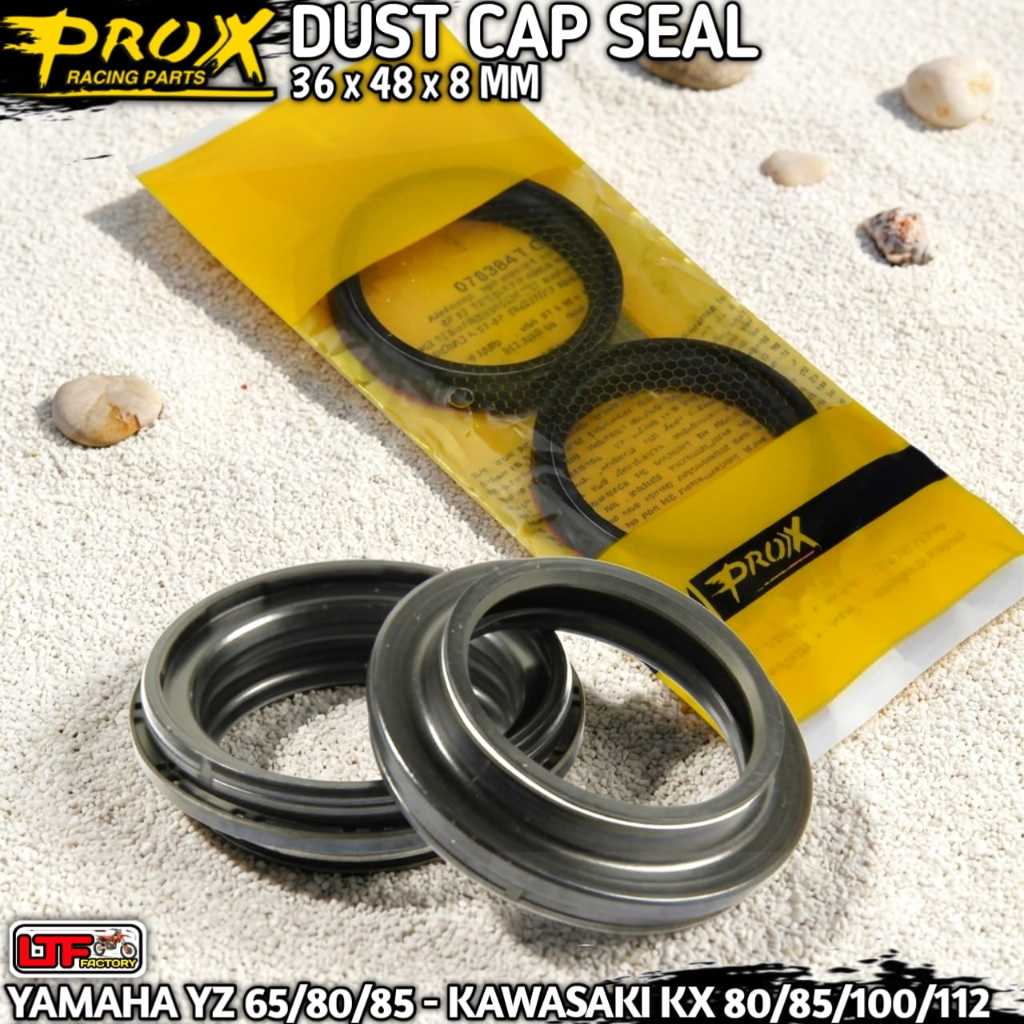 YAMAHA YZ 65 80 85 - KAWASAKI KX 80 85 100 112 - PROX DUST SCALPER FORK OUTER TUBE CAP SEAL - SIL DE