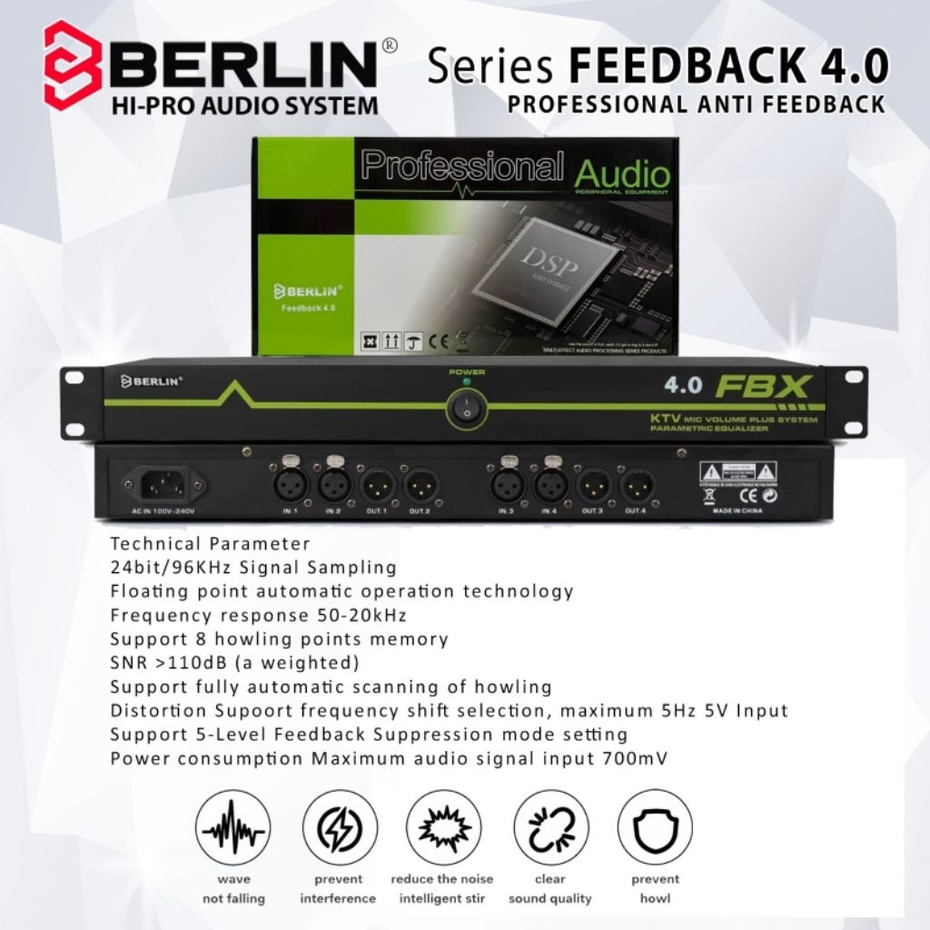 BERLIN FEEDBACK DESTROYER 4.0/ Equalizer Berlin Feedback Destroyer 4.0/ feedback destroyer berlin fe