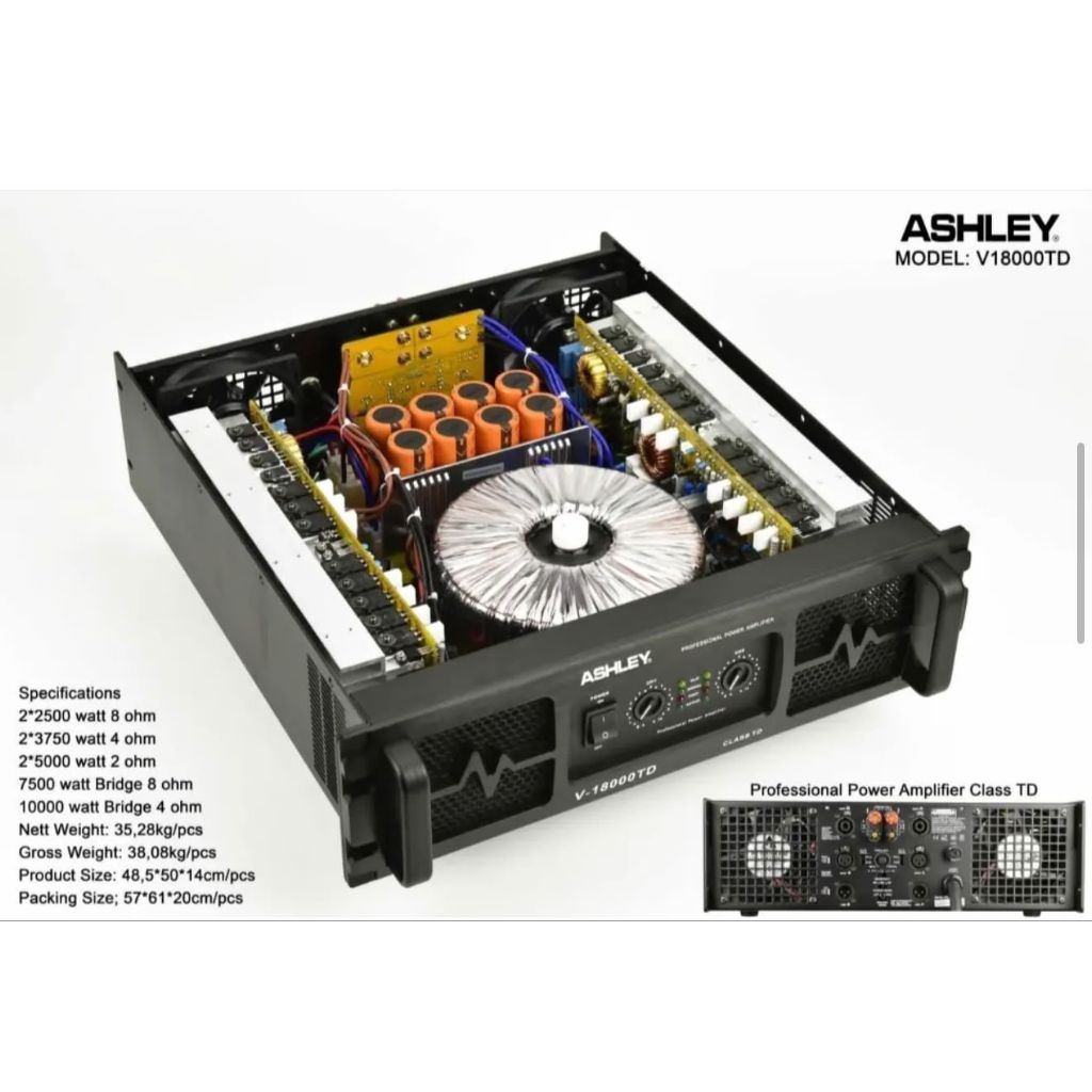 Power Amplifier Ashley V18000TD/ASHLEY V18000TD