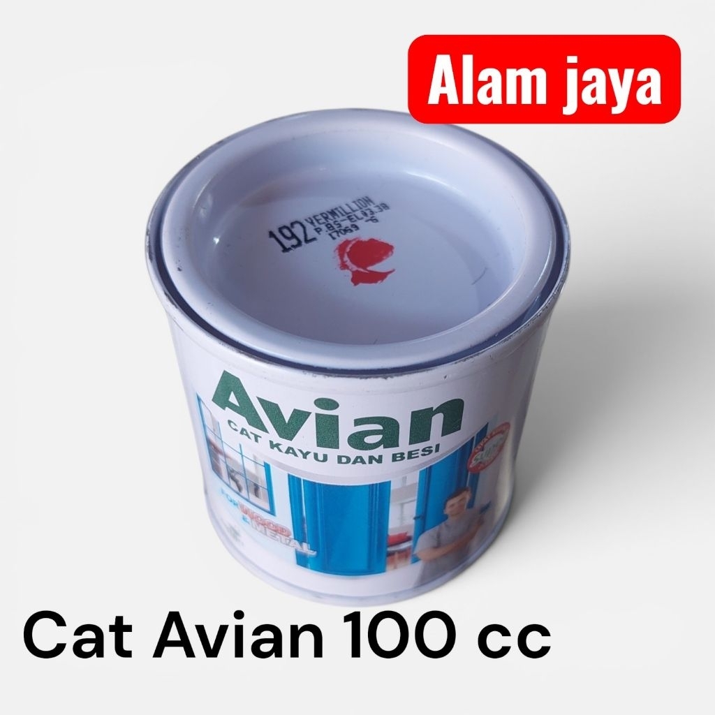 Avian cat kayu dan besi merah no192  100 cc