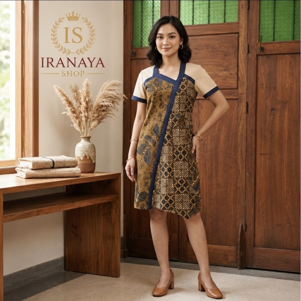 Dress Batik Kultur by Dea Valencia Asimetris – Authentic Designer Batik | Like New (Never Worn)