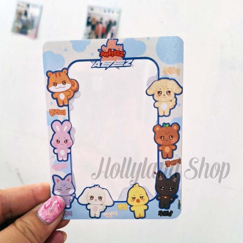 Toploader PC Holder Deco Sticker ATEEZ (FREE Photocard) Fanmade Unofficial