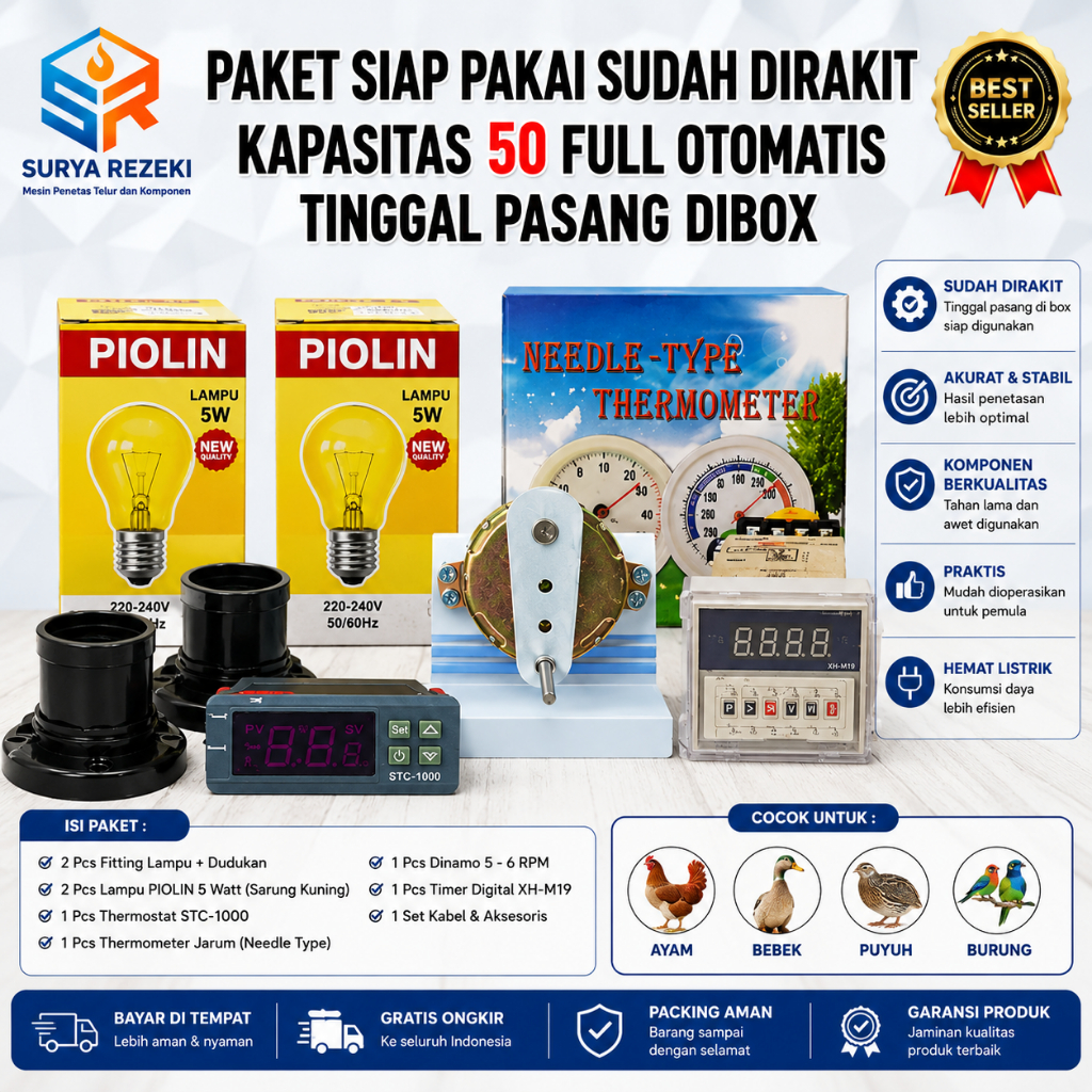 Alat Komponen Mesin Tetas Penetas Telur Inkubator
