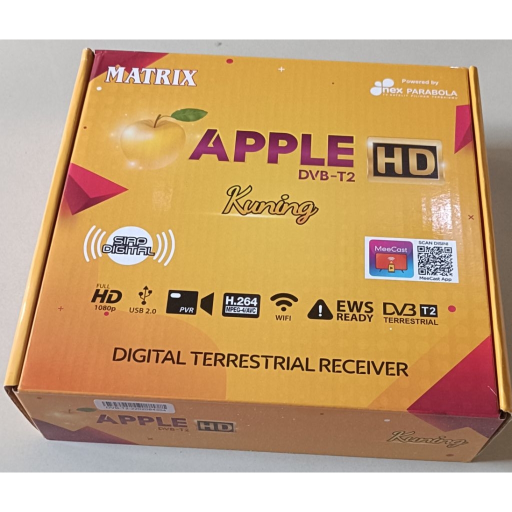 set top box matrix Apple kuning