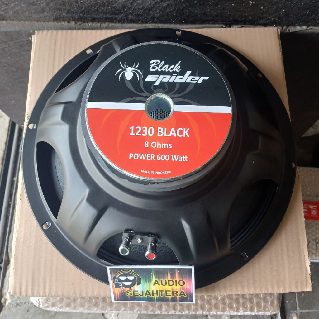 Speaker Fullrange Black Spider 1230 BLACK 600 Watt Black Spider BS1230