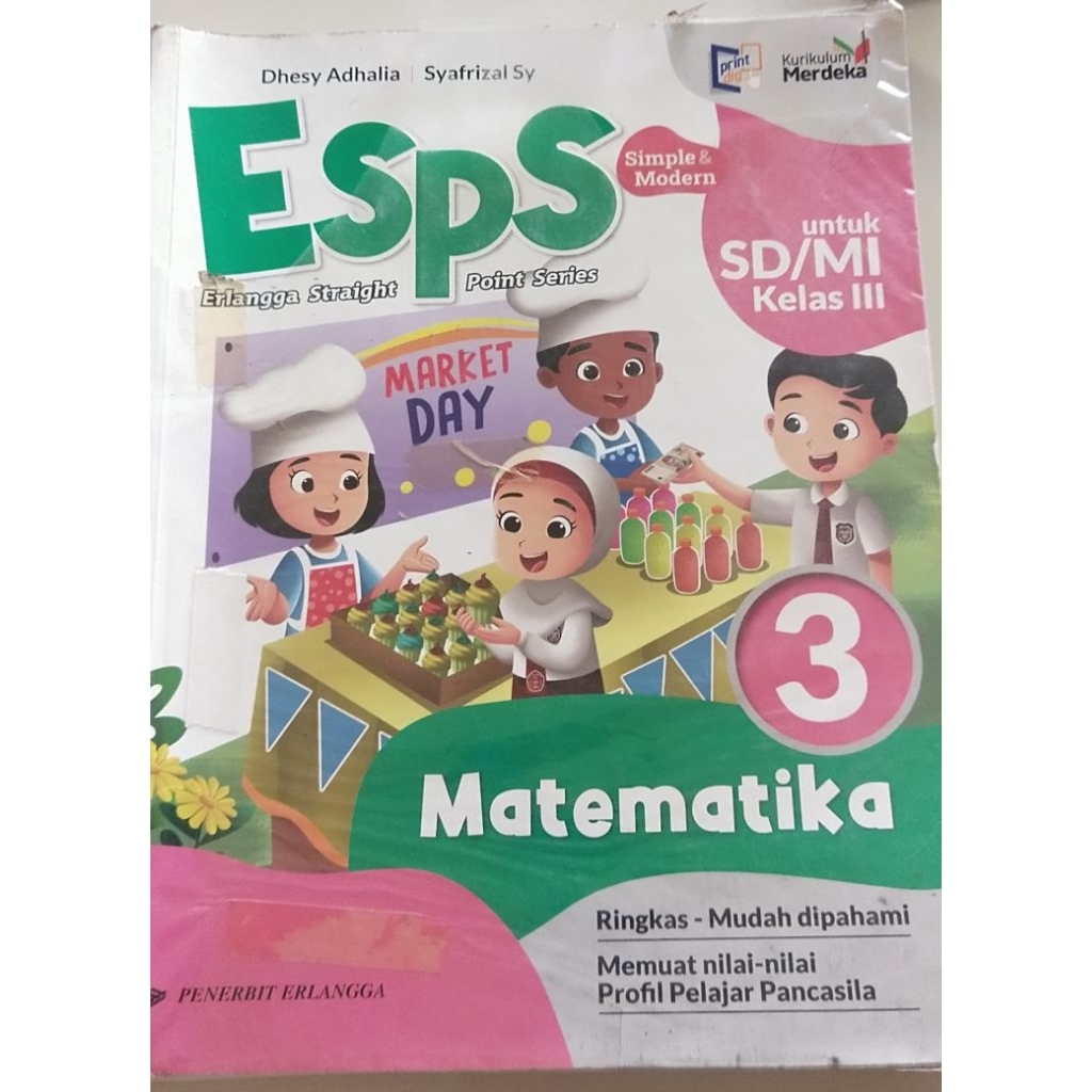 BUKU PELAJARAN KURIKULUM MERDEKA SD/MI MUHAMMADIYAH KELAS 3 DAN KELAS 4 ORI