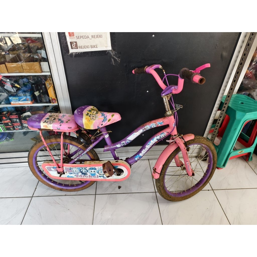 BEKAS SEPEDA MINI 18MICHEL LABUBU BAN POMPA