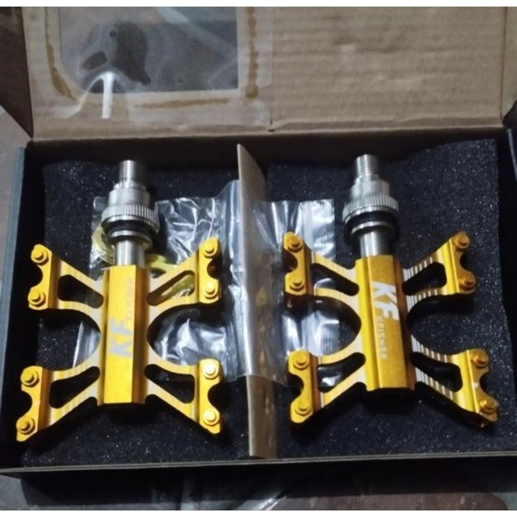 Pedal Quick Release Kfisher Gold Bearing Premium Loncer