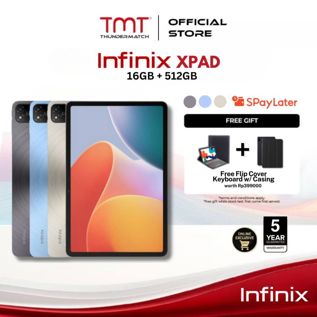 [ COD Tersedia ] Infinix XPad 20 Pro 11" 12GB RAM + 512GB ROM | Super Cepat & Smooth | Layar Besar |