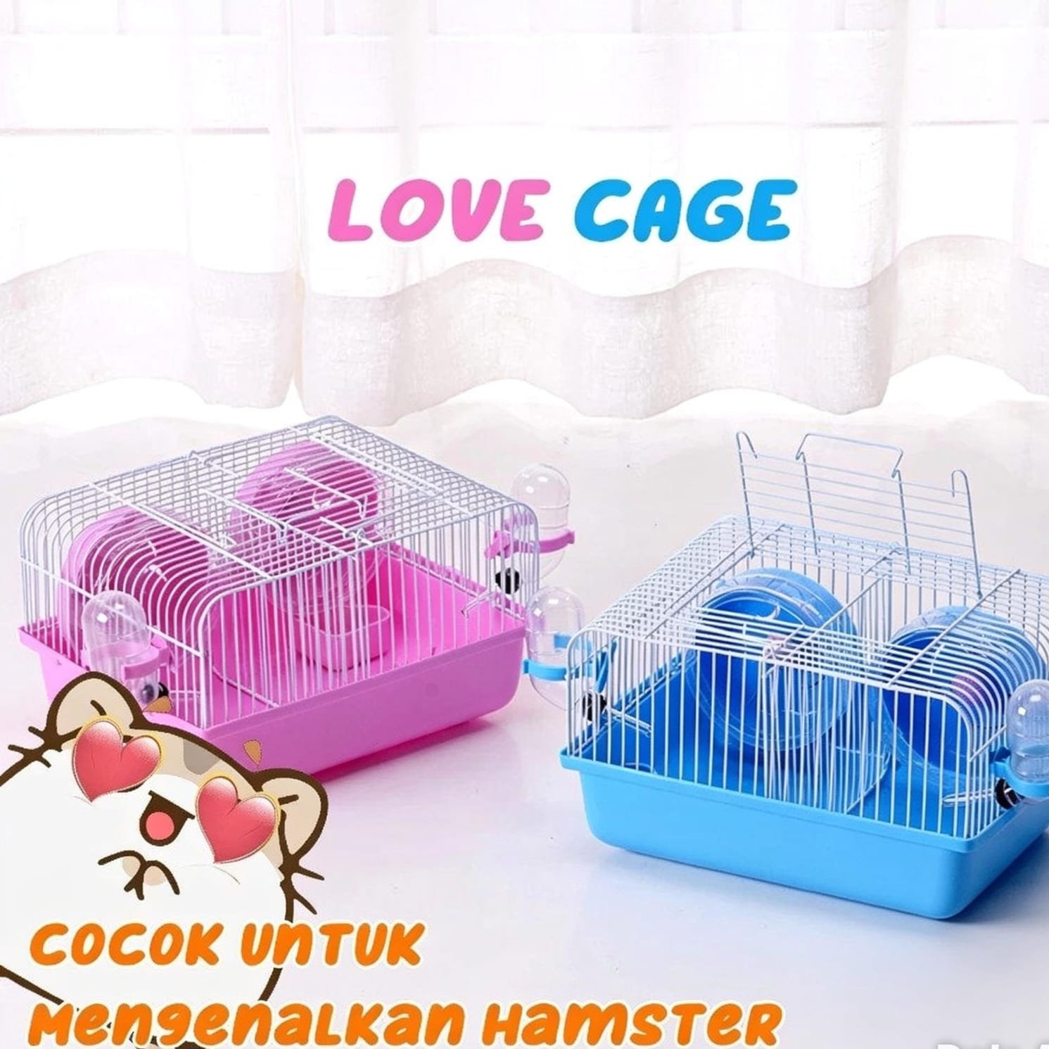 Love Cage Kandang Double untuk Hamster Kawin