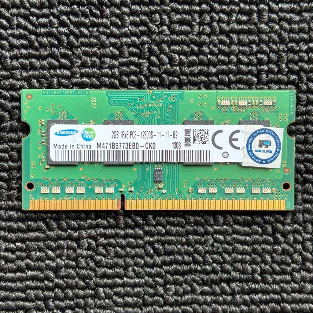 RAM LAPTOP SAMSUNG 2GB 1Rx8 PC3-12800S/1600MHZ DDR3