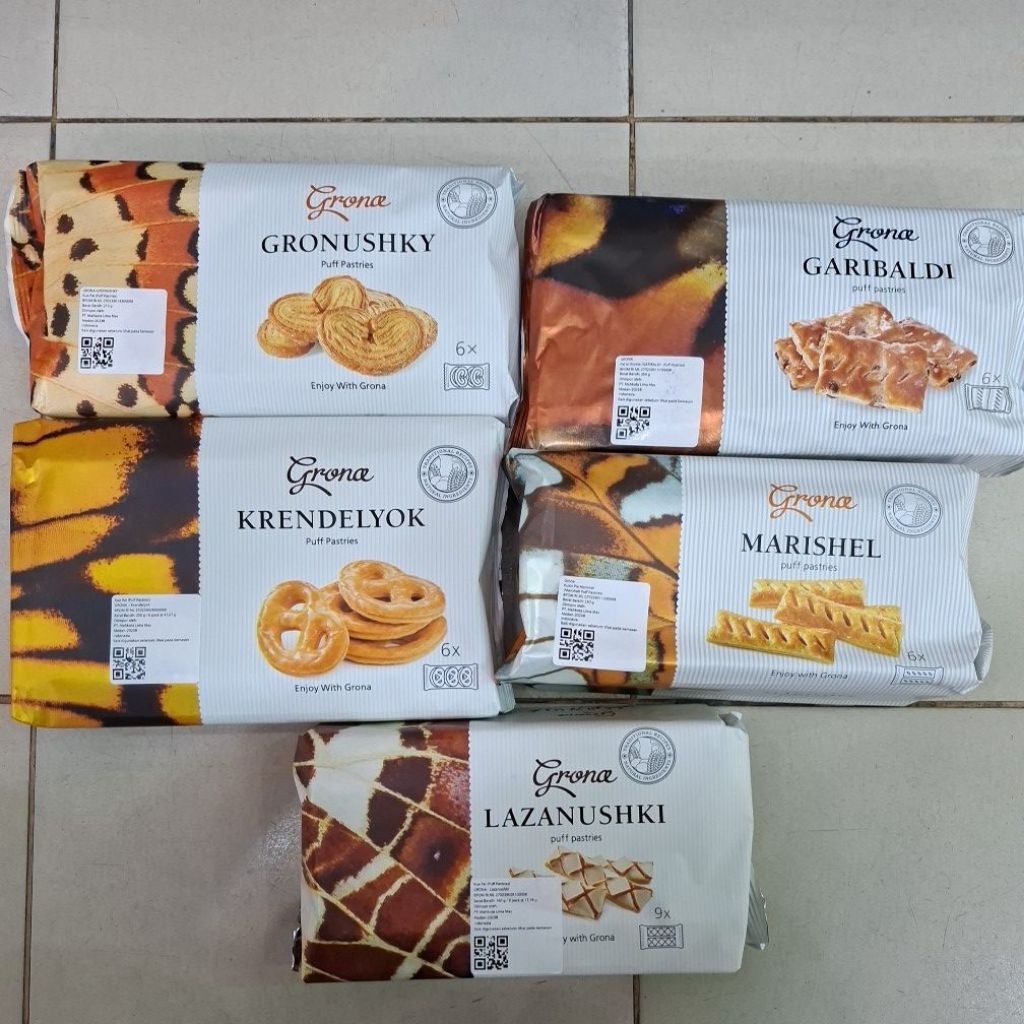 Grona Puff Pastries Garibaldi / Krendelyok / Gronushky / Lazanushki / Marishel