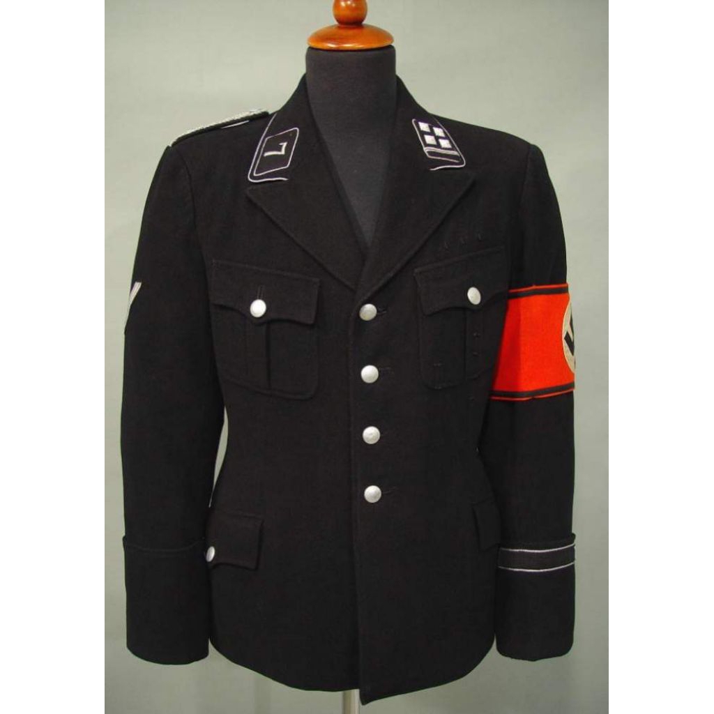 Seragam Waffen SS Jerman ww2 hitam