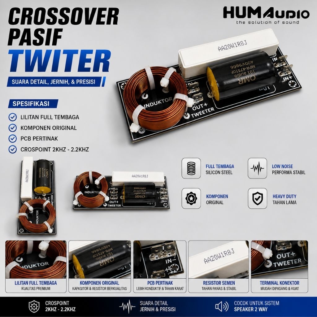 CROSSOVER PASIF 1 WAY TWITTER BALAP.