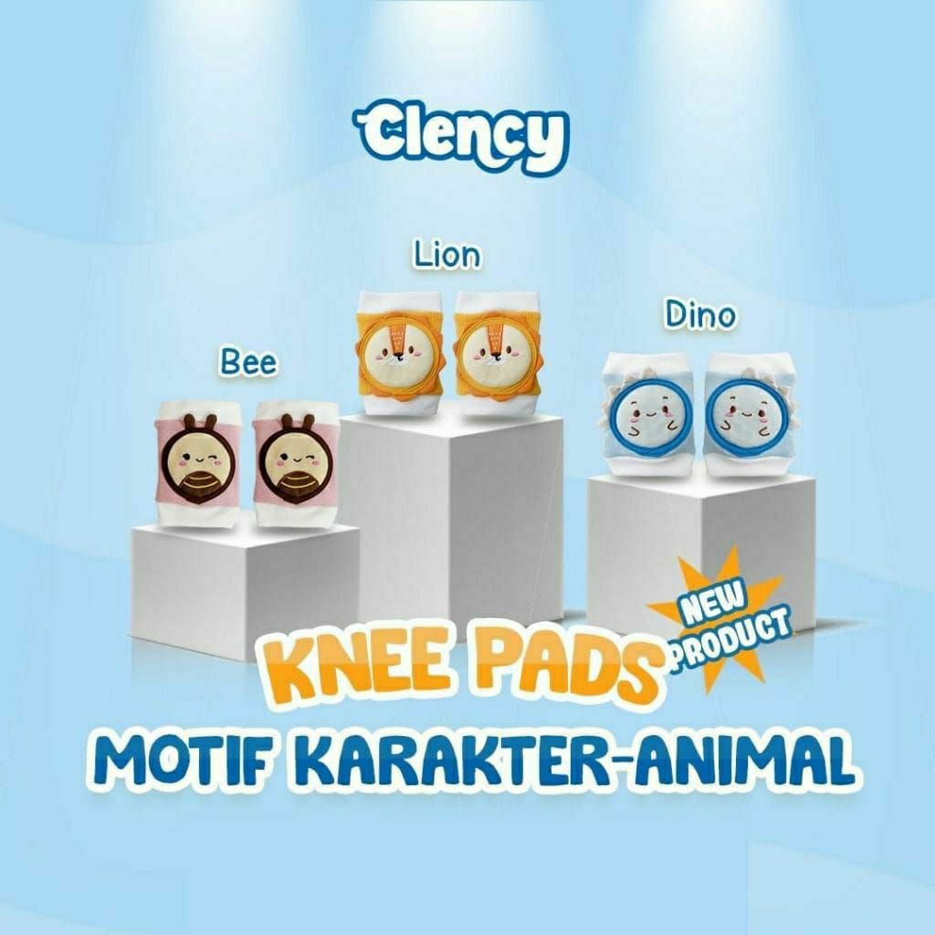 pelindung lutut bayi/Knee pads motif karakter animals/Kneeped bayi/pelindung lutut anak saat merangk