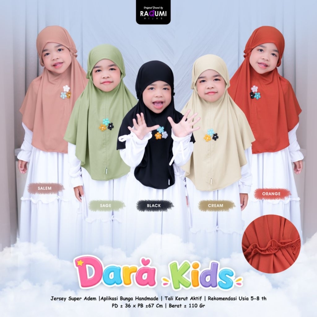 DARA KIDS HIJAB BY RAQUMI HIJAB