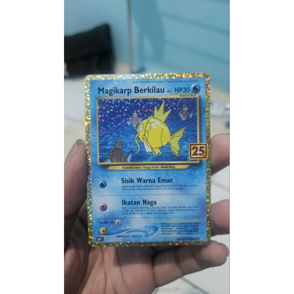 Pokemon Magikarp Berkilau 25th Celebration Anniversary Indonesia 10/25 Indo