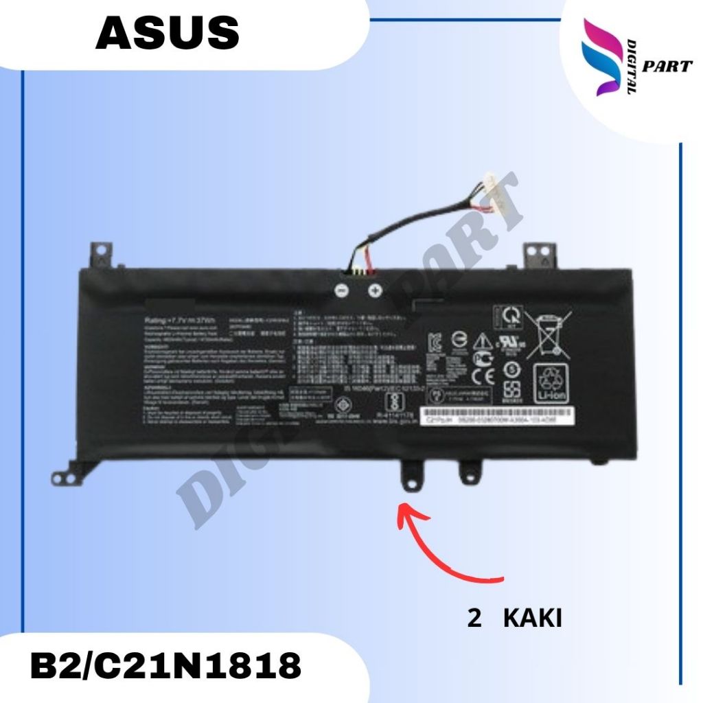 Baterai Laptop Asus A412F A412FL X412FL X412 A412DA A412D C21N1818
