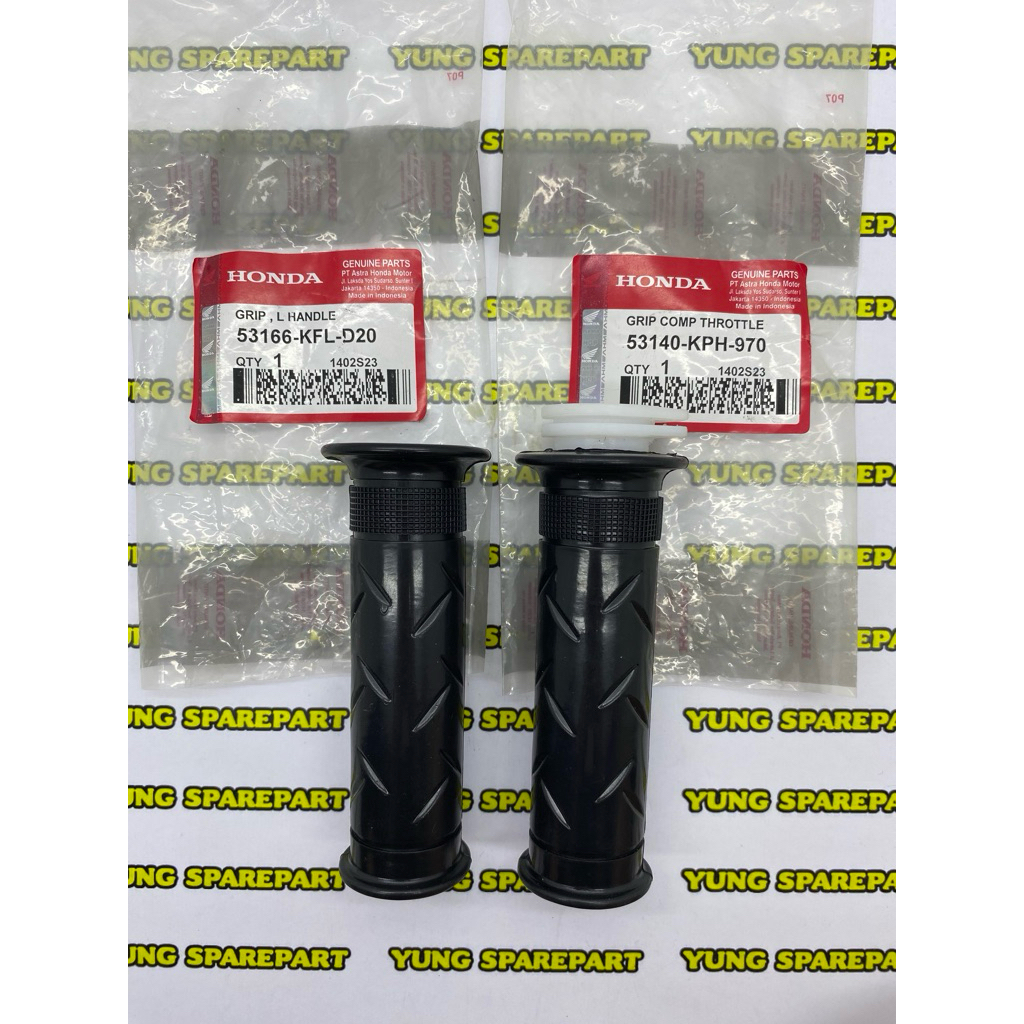 HAND GRIP KARET STANG HONDA SUPRA X 125 REVO KARISMA CBR150R CBU 1 SET ANTI SELIP NYAMAN DIGENGGAM 5