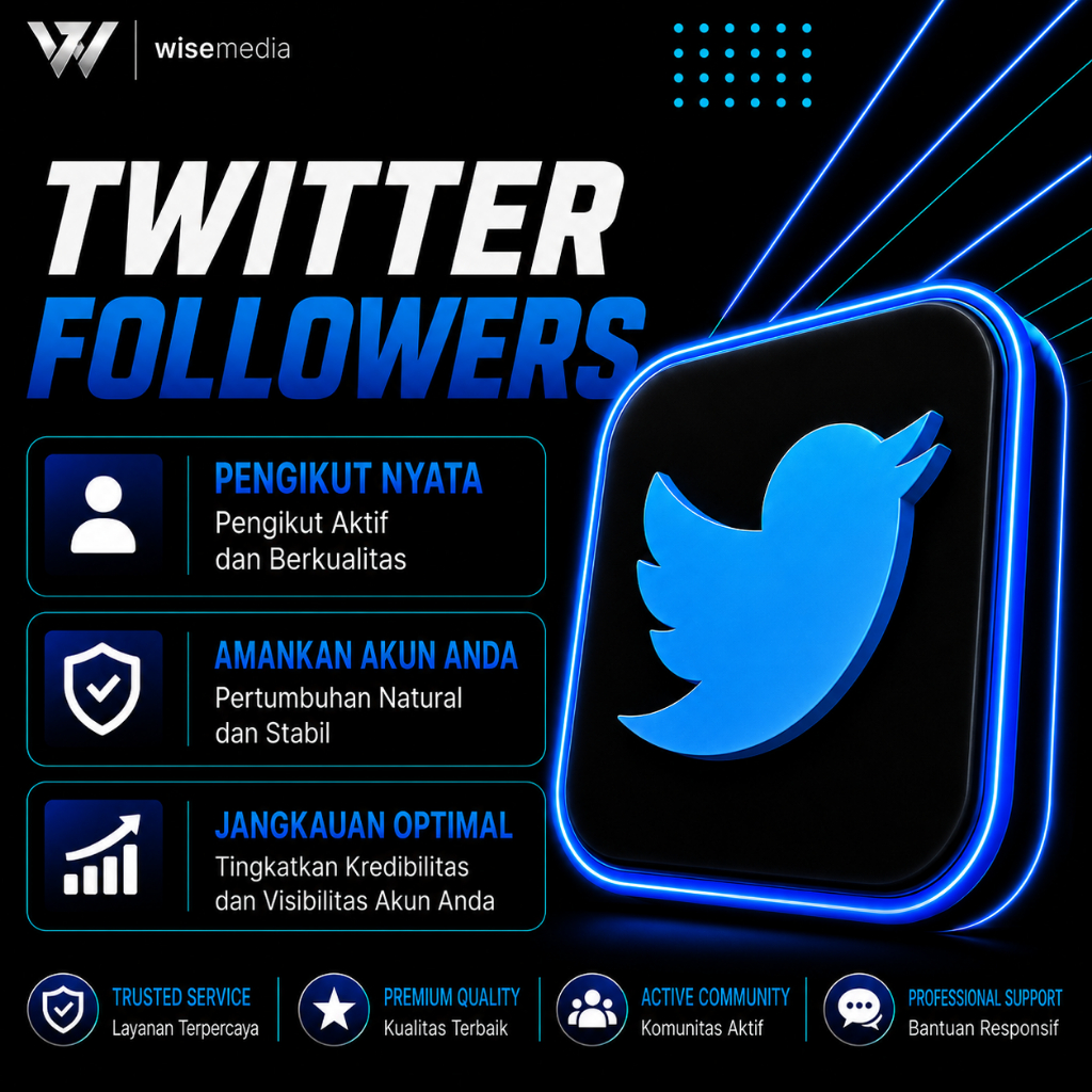 Tambah Followers Twitter | Jasa Followers Twitter | Followers Akun Twitter