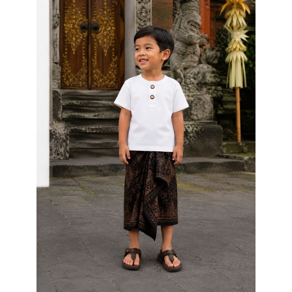 Baju Anak Tangan Pendek/Baju Kaos MBA/Kaos Polos/Baju Kaos Kancing Dua