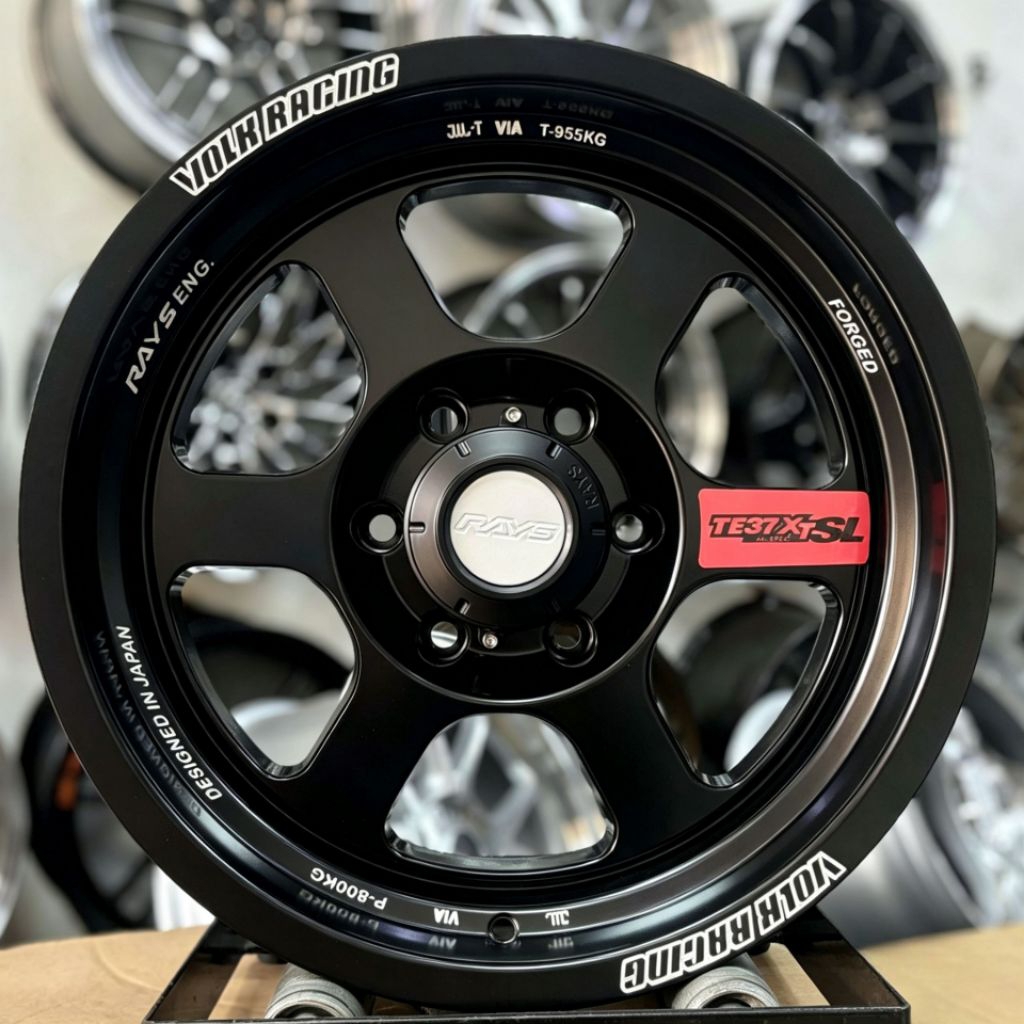 velg mobil r17 TE37 XT FLOW FORMING LEBAR 8 velg mobil ring 17 pajero Hilux velg racing ring 17 velg