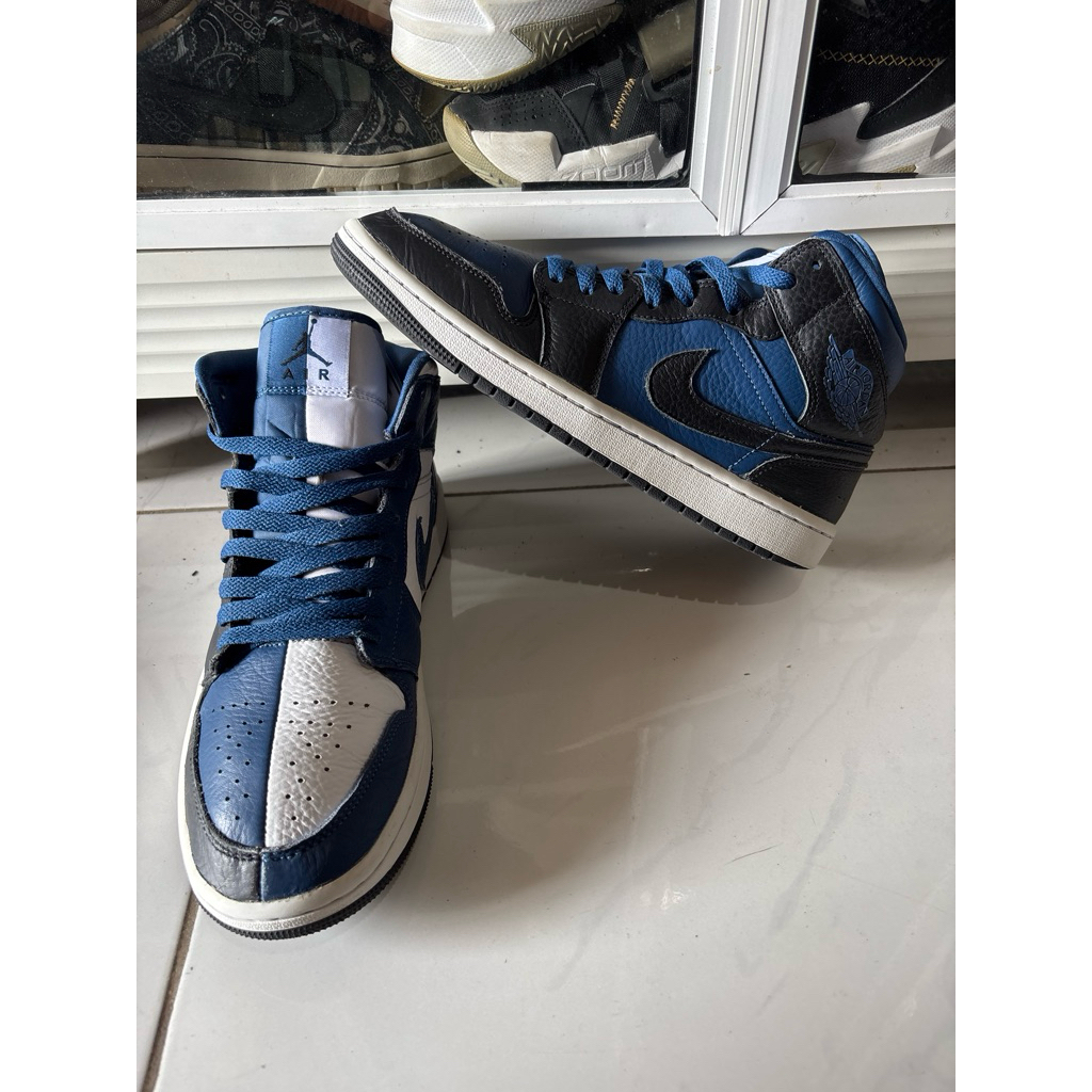 Jordan 1 Mid Joker “Split Blue-Rare Item” size 43/28cm
