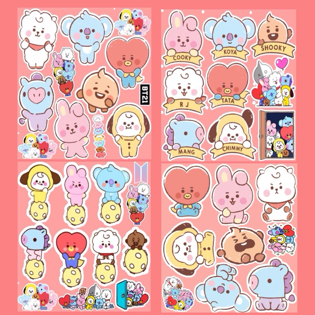 Stiker BT21 Baby ( Sudah Cutting ) Anti Air / BT21 Sticker Pack